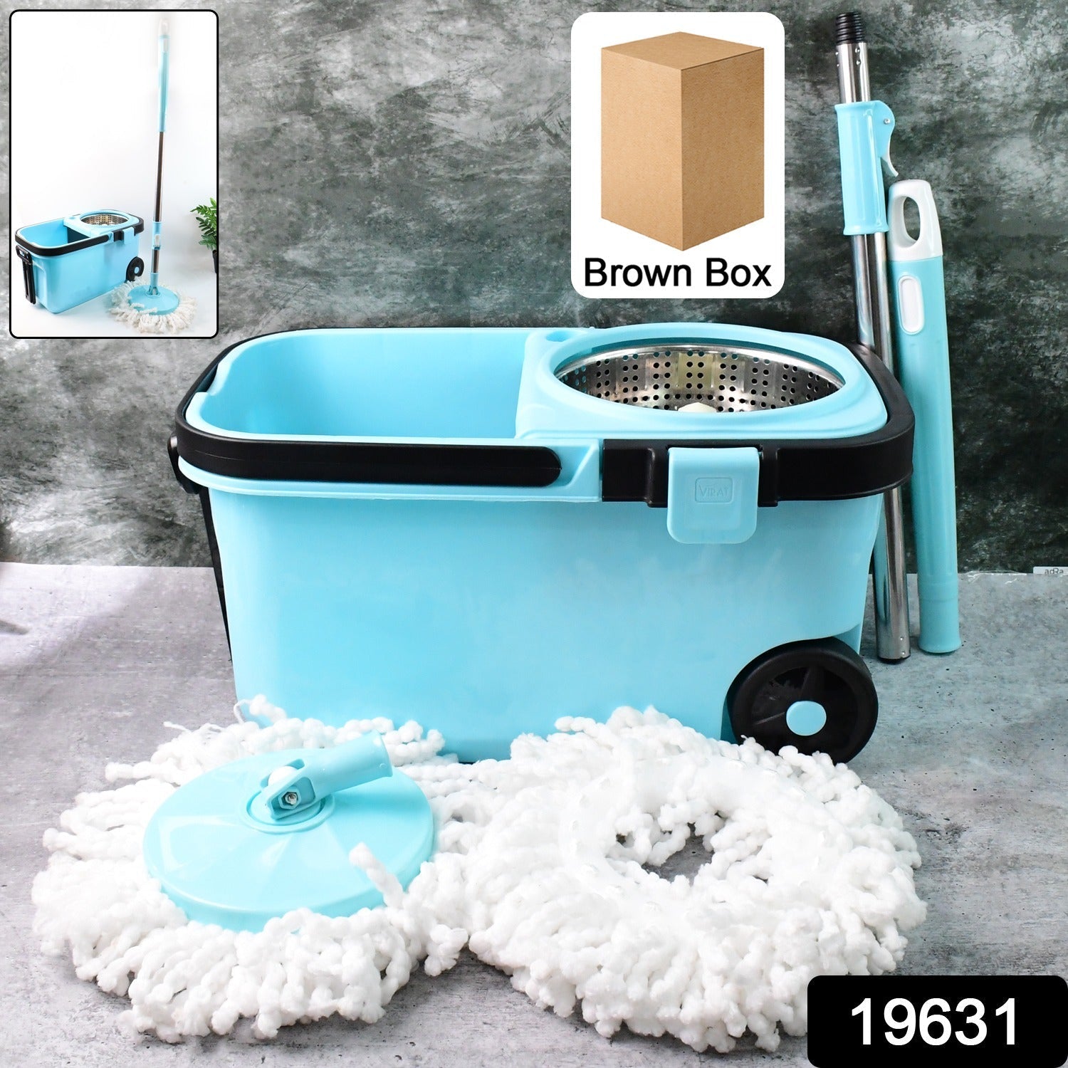 Heavy-Duty 360° Spin Mop and Bucket Set Heavy-Duty 360° Spin Mop and Bucket Set